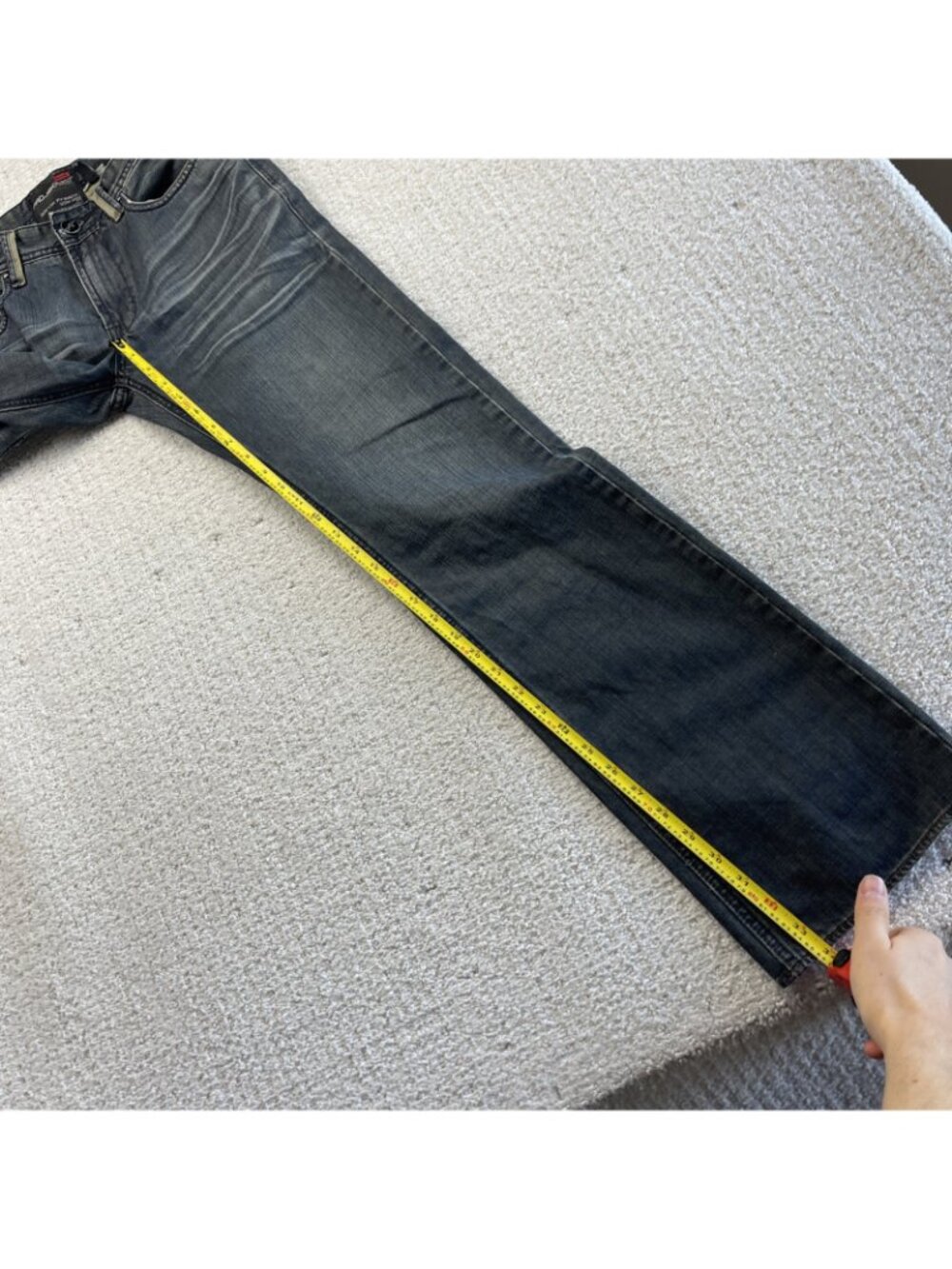 Y2K Projek Raw Spirito Fresco Blue Denim Jeans Men Sz 30 Grunge Alt Bootcut - Picture 7 of 11
